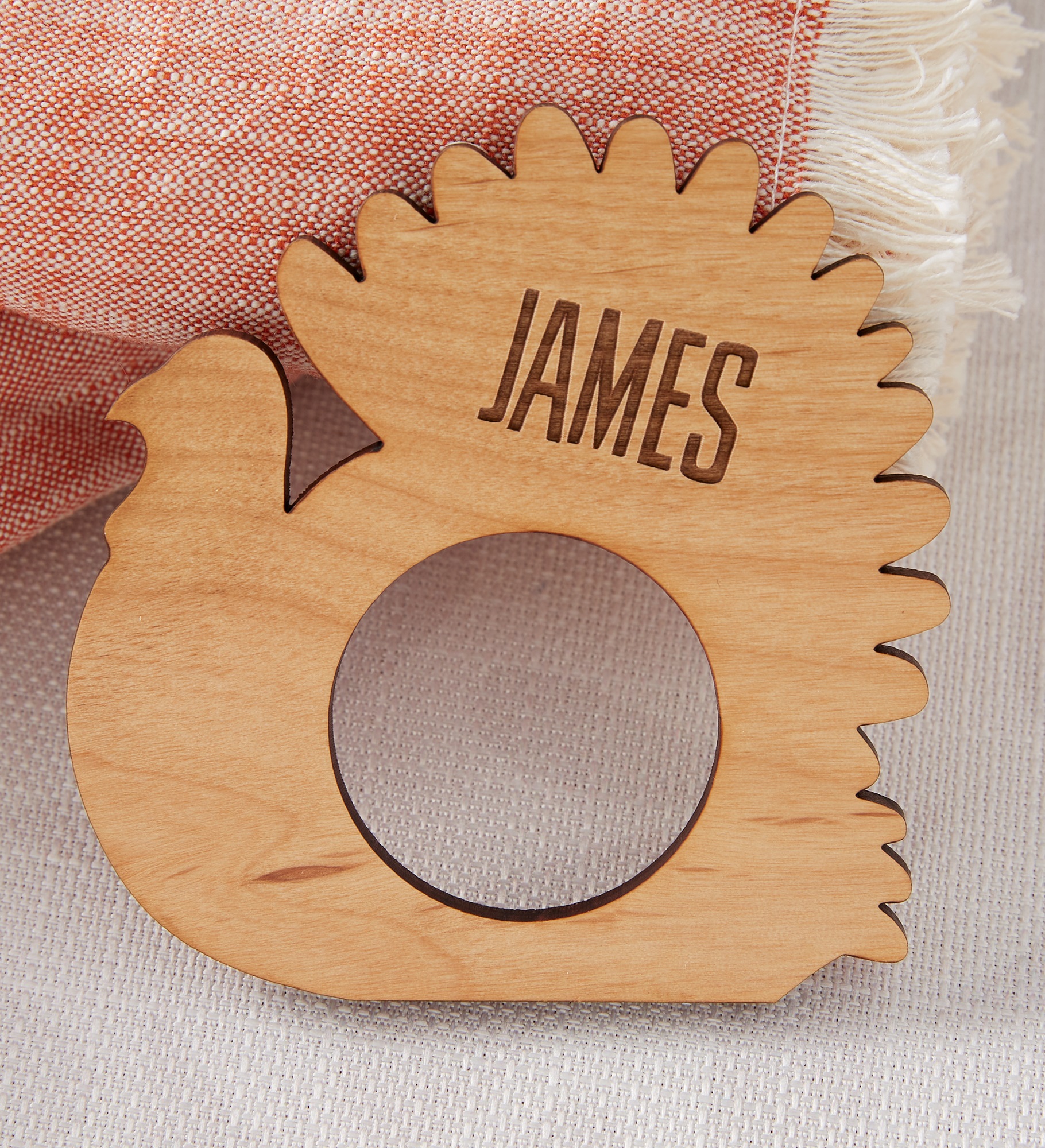 Gather & Gobble Personalized Wooden Napkin Rings